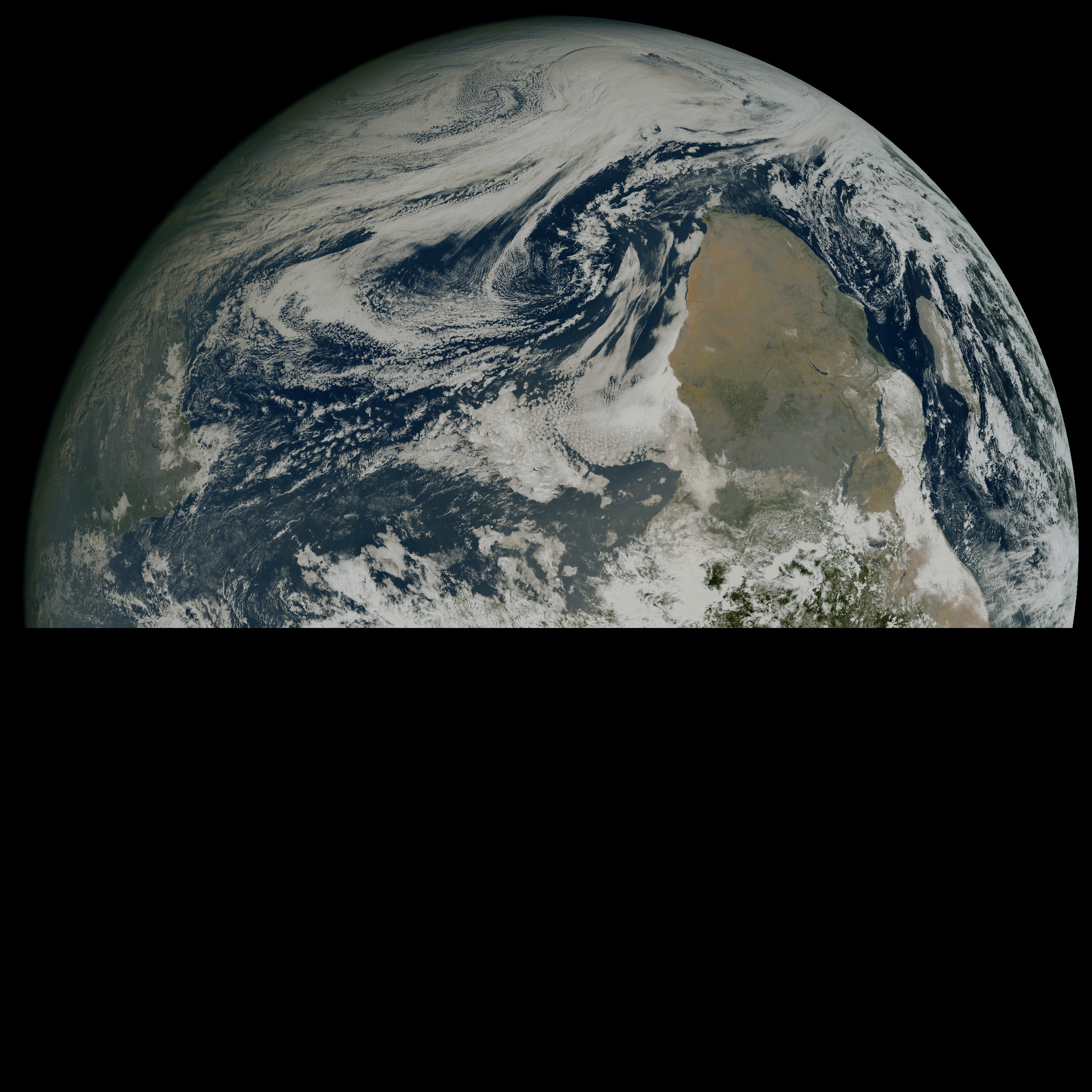 Aktueller MTG-Satellitenbildausschnitt von Europa