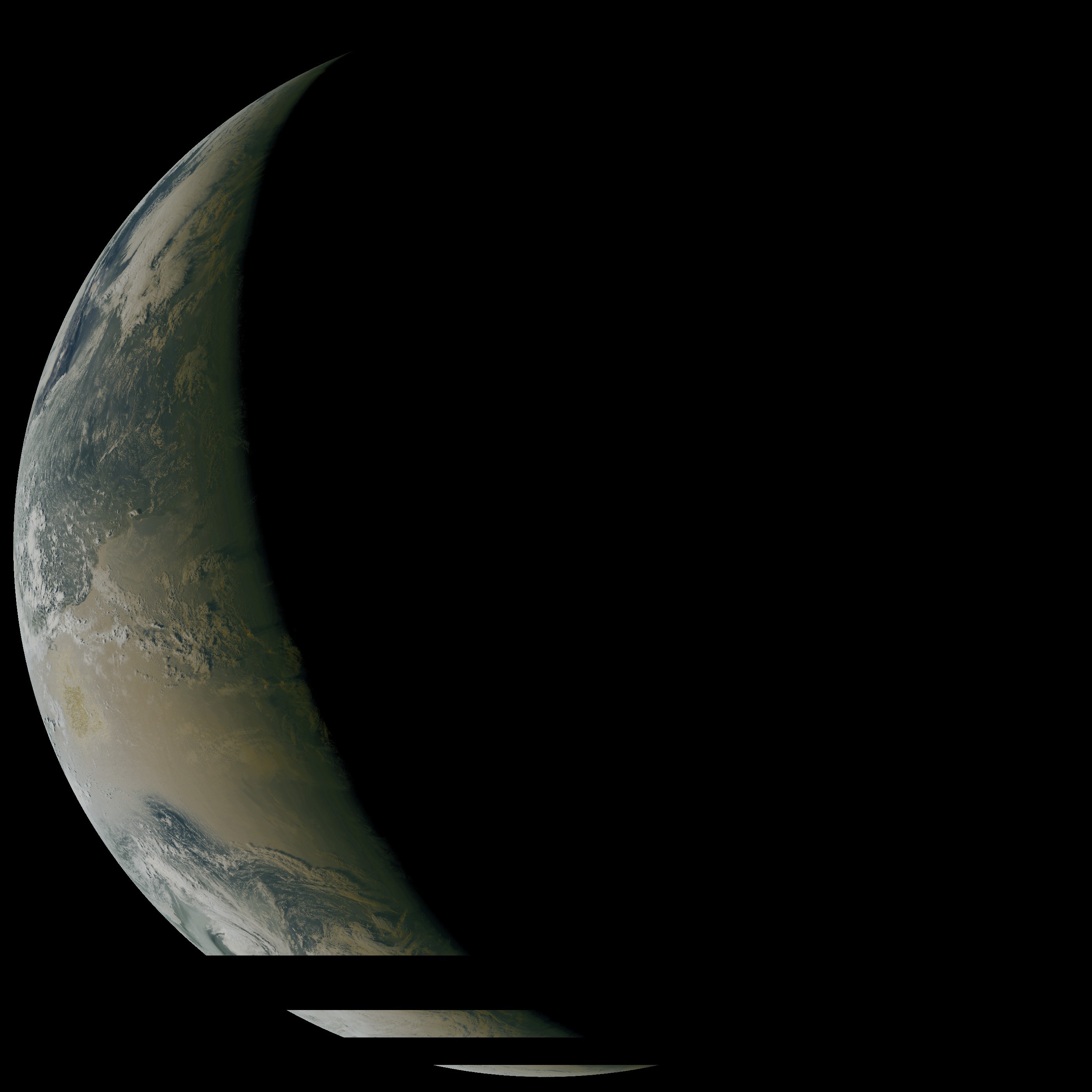 Aktueller MTG-Satellitenbildausschnitt von Europa