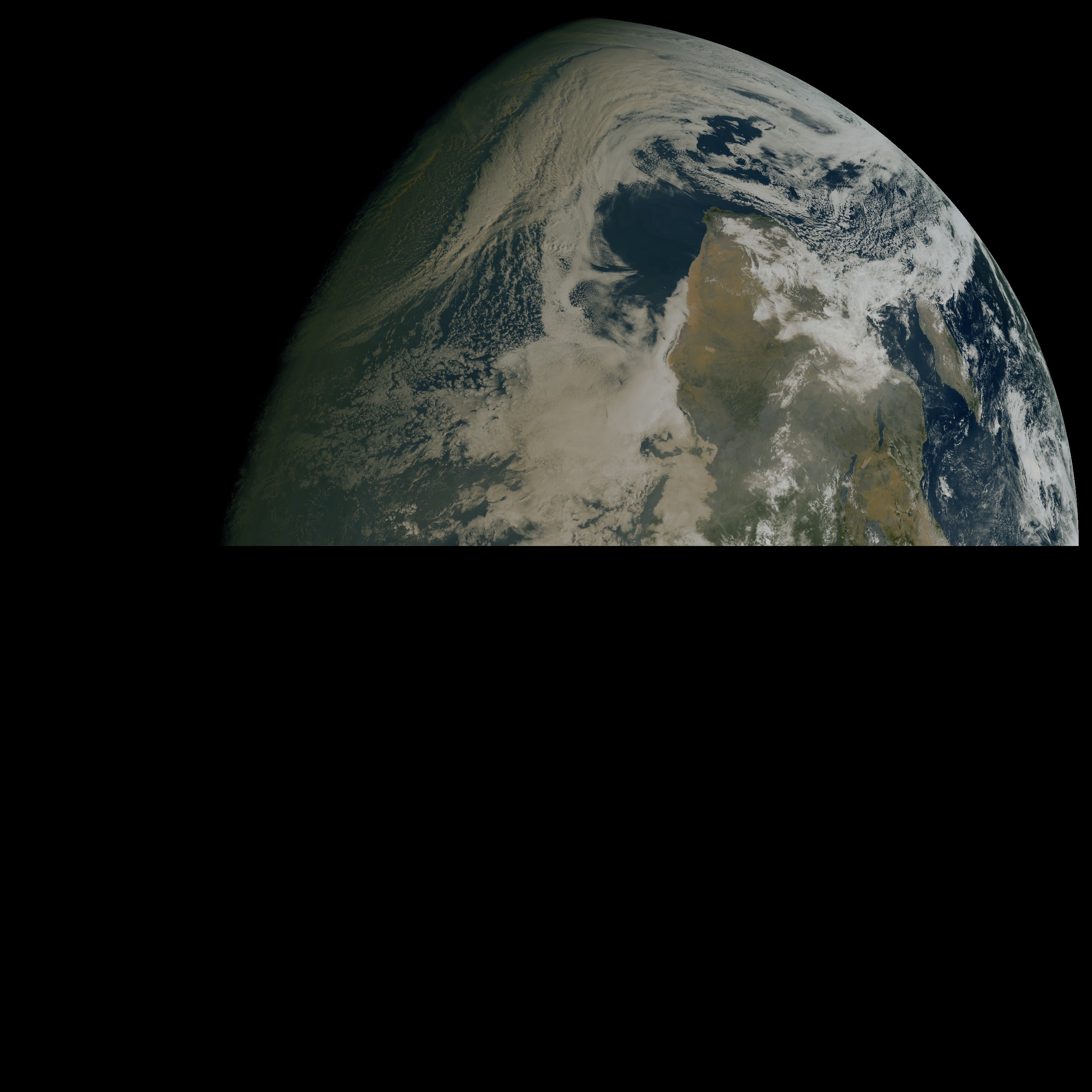 Aktueller MTG-Satellitenbildausschnitt von Europa