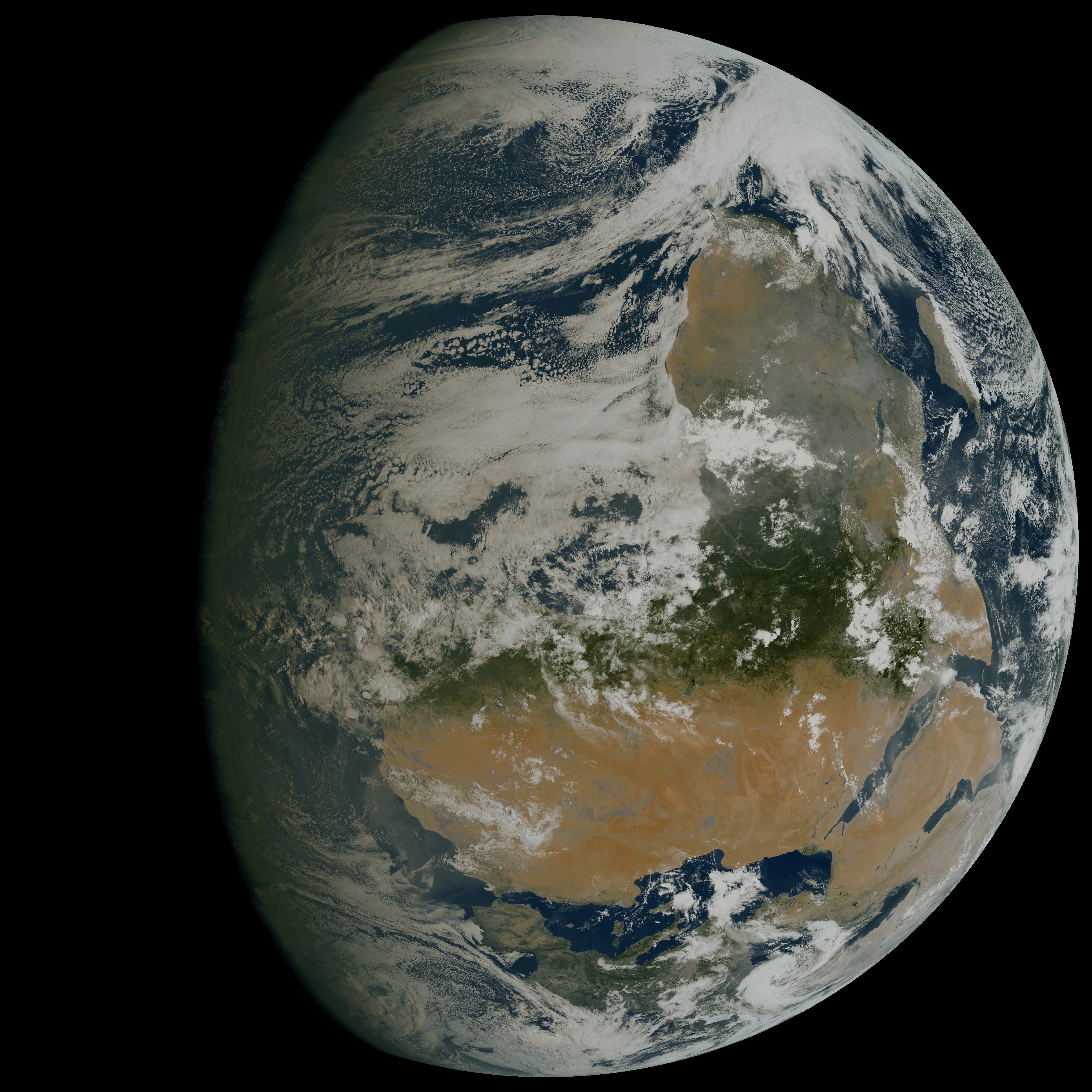 Aktueller MTG-Satellitenbildausschnitt von Europa