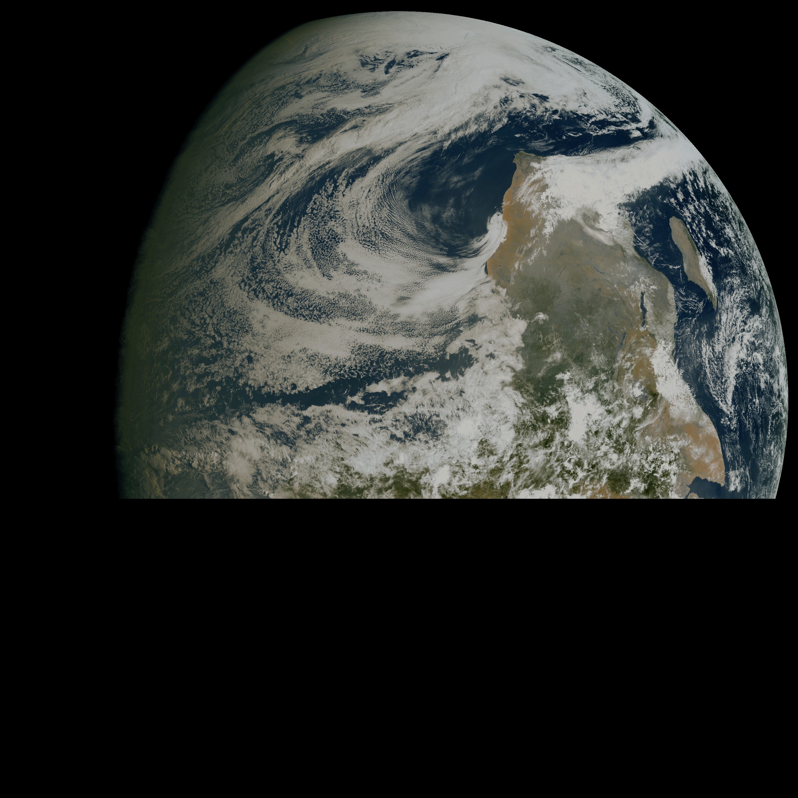 Aktueller MTG-Satellitenbildausschnitt von Europa